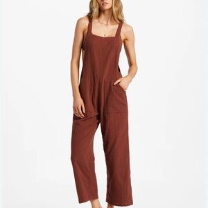 Billabong Brick Red Jumpsuit